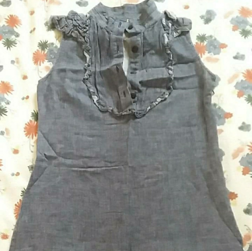 SUNNER Denim Sleeveless Dress